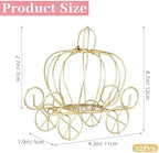 ABOOFAN 12 Pack Gold Pumpkin Carriage Centerpieces for Tables - Image 3