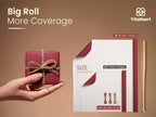 Vitalizart Burgundy Textured Wrapping Paper Set 30" Twine Ribbons & Tags - Image 2