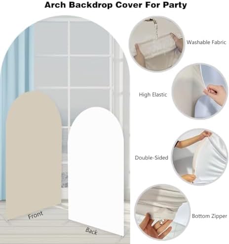 Honey Bee Arch Stretchy Fabric Covers for Birthday Party Flowers Arched Backdrop Cover Baby Shower Wedding Props(Cover Only) - Image 6