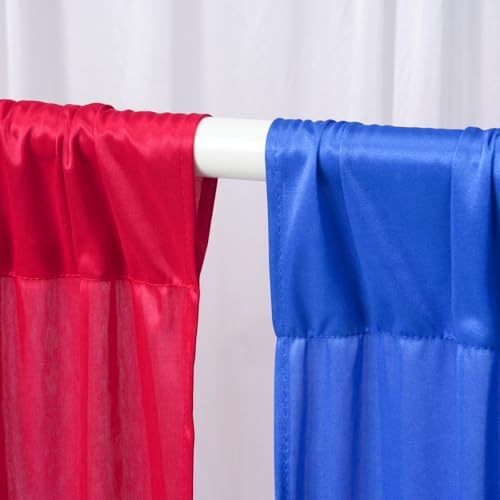 USA Backdrop Curtain 15ftx10ft - Red White Blue Wrinkle Free Satin Drapes - Image 4