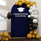 Neatsure Arch Backdrop Stand and Cover Set, 7.2FT Metal Photo Balloon Arch Backdrop Stand for Wedding Birthday Party Baby Shower Ceremony Graduation Decoration, Navy Blue - Image 5