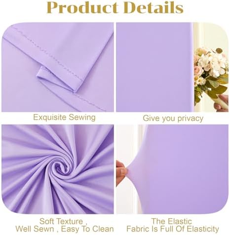 Besutolife Square Arch Backdrop Cover, 6.6×6.6 FT Spandex Arch Covers Stretchy Fitted Balloon Arch Stand Cover for Wedding, Birthday Party, Baby Shower, Photo Booth, Graduation Ceremony, Purple - Image 5