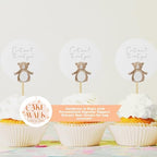 Set of 24 Custom Cupcake Toppers | Gender Reveal Cupcake Toppers | Party Cupcake Toppers | Party Decorations | Baby Shower Toppers | Congrats on Pregnancy - Image 2