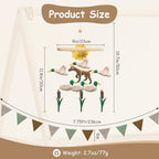 Mallard Duck Baby Crib Mobile Set with 7.75ft Pennant Banner Flags - Image 3