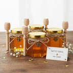 Adabocute Honey Pot, Glass Honey Jars, Mini Glass Jars 2oz 30 Pack - Image 3