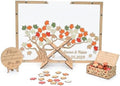 Personalized Maple Tree Wedding Guest Book Alternative, Fall Leaf Drop Box by GIFTSH0PBYHELEN