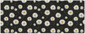 susiyo 2 Rolls White Daisies on Black Background Birthday Wrapping Paper Roll - Mini Wrapping Paper for Christmas, Party, Holiday, Father's Day, Baby Shower,Wedding by susiyo