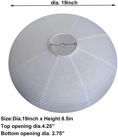 2Pcs White Oval Paper Lantern Lamp shade Japanese Lantern 19inch - Image 3