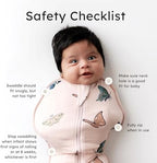KYTE BABY Swaddle Bag in Blush Butterfly 0.5 - Image 3