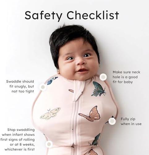 KYTE BABY Swaddle Bag in Blush Butterfly 0.5 - Image 3