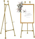 Heavy Duty Large Easel Stand for Mirror Display Wedding Sign(Gold 47'') by HAOVON
