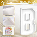 BABY Charcuterie Board Letters Fillable, BABY Cardboard Letters for Charcuterie, White BABY Letters for Baby Shower Gender Reveal Birthday Decoration, BABY Letter Tray for Food Chocolate Cupcake Candy - Image 4