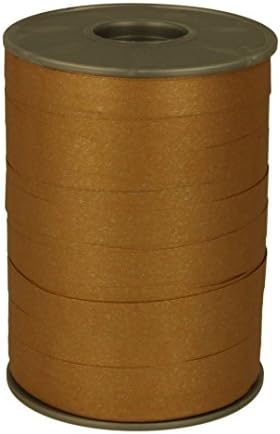 C.E Pattberg Gift Ribbon - Gold Matt, 200 m Ribbon in Paperlook for Wrapping Gifts, 10 mm Width, Create Beautiful Floral and Baby Shower Decorations, Pastel Balloon Ribbons - for Every Occasion by PR%C3%84SENT