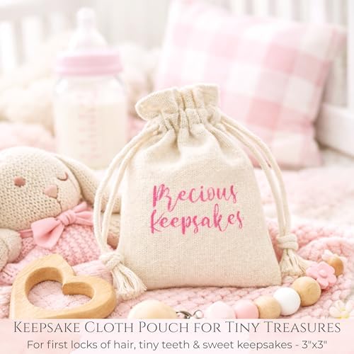 Luxury Baby Girl Memory Book Set – Keepsake Journal & Milestone Album from Pregnancy to Age 5 with Premium Gift Box, Storage Pouch & Keepsake Envelope – Baby Shower & Newborn Gift - Image 5