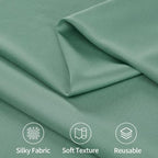 20ftx15ft Sage Green Backdrop Curtains for Parties, Wrinkle Free Polyester Sage Green Photo Backdrop Drapes 4 Panels 15 ft Long Back Drop Cloth for Wedding Birthday Photography Background Party - Image 4