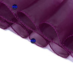 MDS Pack of 100 Organza Chair Sashes for Wedding & Event Décor – Wine - Image 4