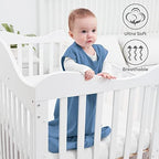 Yoofoss Baby Sleep Sack 6-12 Month 0.5TOG 100% Organic Cotton 2-Way Zipper - Image 2
