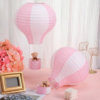 Gemscream 12 Sets Baby Shower Decor Bear Hot Air Balloon Table Centerpieces DIY Hot Air Balloon Paper Lantern with Brown Mini Bears for Wedding Birthday Gender Reveal Party - Image 4