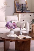 TINGE TIME Wedding Artificial Flowers Combo, Rose Dahlia Peony Light Purple - Image 3
