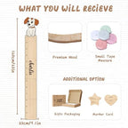 Custom Name Wood Height Chart for Kids Wall Measurement - Image 6