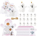 MTLEE 25 Sets Halloween a Little Boo Baby Shower Ghost Candle Gifts, Pink by MTLEE