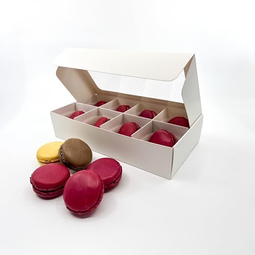 20-Ct White Treat Boxes, 8.75x4.5x1.9in, Window & Dividers - Image 3