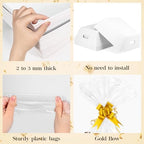 AFOROEOA 10PACK White Baskets For Gifts Empty, 10x12”Thick Kraft Gift Basket with 10 Bows 10 Bags Empty Gift Baskets for Christmas, Easter, Birthdays, Snacks, Farmers Market - Image 5