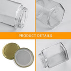 12 Pack 16 oz Hexagon Honey Jars with Dippers - Image 3