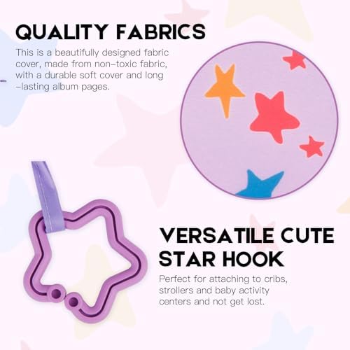 2Pack Baby's My First Photo Album for Baby Holds 21 4x6 Photos, Baby Photo Album Soft Cloth Family Book, My First Family Album for 4x6 Baby Shower Kids Toddlers Family Pictures, Toddler Photo Album - Image 4