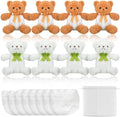 Seenelling 8 Sets Bear Diaper Changing Baby Shower Game Kit, Brown, White by QianRuu