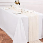 24 Pack Ivory White Table Runner 10Ft Cheesecloth Table Runner Rustic Gauze Table Runners Romantic Long Sheer Fabric Cheese Cloth Table Runners for Wedding Party Bridal Baby Shower - Image 4