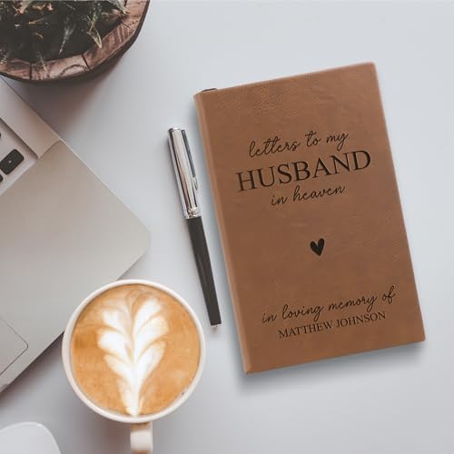 Personalized Grief Journal - 1PC Thoughtful Leatherette Memorial Gift - Sympathy Gifts for Loss of Husband, and Loved Ones - Elegant Keepsake Book for Cherished Memories - Compact Memory Journal - Image 5