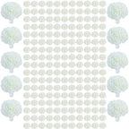 AVIVIHO 305Pcs Fake Flowers White Hydrangea Artificial Flowers Bulk (Not Squished, No Steaming Need) Ivory Silk Flowers with Stems for Party Wedding Home Table Centerpieces Baby Shower Decor by Aviviho
