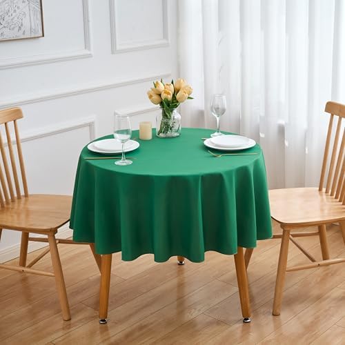 FINDYOU Hunter 6 Pack Round 60 Inch Tablecloth, Premium Polyester Table Cloth Washable Table Cover Stain and Wrinkle Resistant Decorative Table Cover for Party Wedding by TableClothAndTableRunner