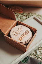 Dinosaur Engraved Picture Props, Dino Newborn Photo Cards, T- Rex Wood Infant Disc, First Year, Birth Announcement Baby Monthly Milestone Markers Wooden Sign Shower Gift Set Newborn - Image 3