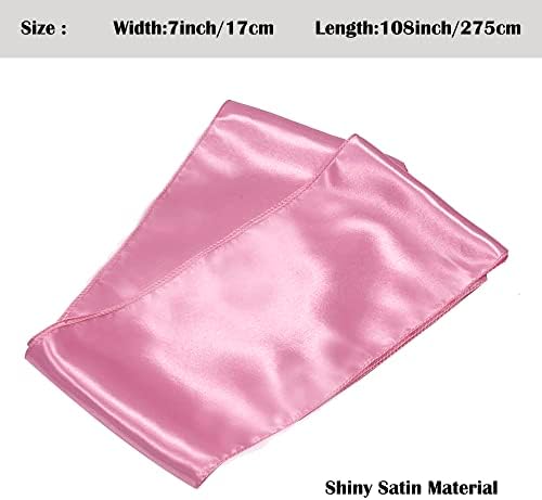 Pink Satin Chair Sashes Bows for Chair,7x108inchs,50pcs - Image 5