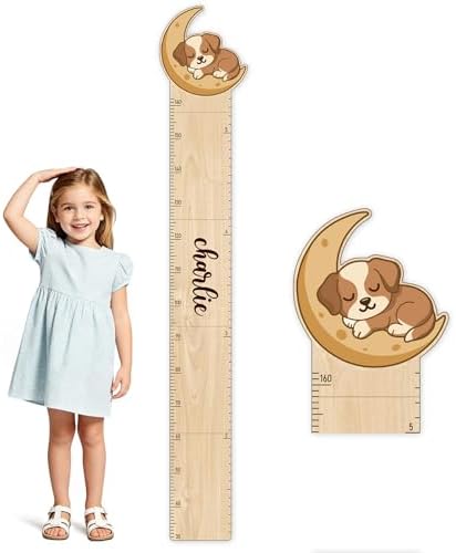 Personalized Name Growth Chart for Wall by Woodemon