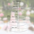 YestBuy Large Cupcake Stand,6 Tier Cupcake Tower, Round Cupcake Holder for 80 cupcakes, Clear Acrylic Cupcake Display Stand for Parties Events Gatherings and Dessert Table - Image 4