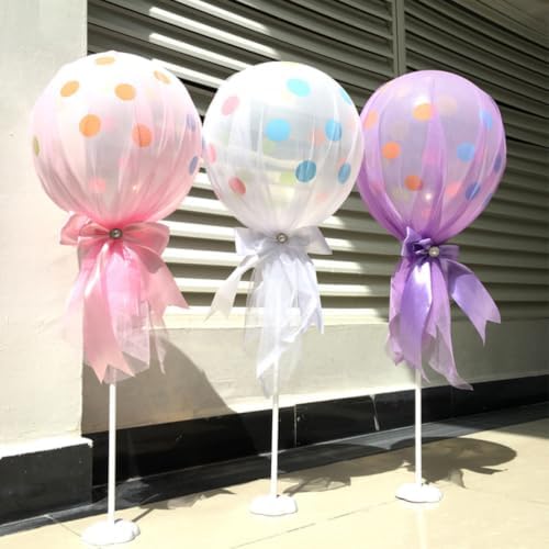 6pcs Inch Pink Latex Party Balloon Column Kit for Shower - Image 3