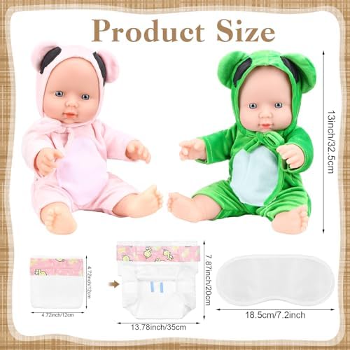 17 Pcs Shower Supplies for Blindfold Diaper Changing with Blindfolds Diapers Changing Diaper Race Set(Brown Kraft) - Image 3