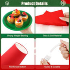 Kochorie 350 Pcs Christmas Plates and Napkins Set Disposable Party Supplies - Image 3
