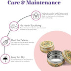 LOVENSPIRE Meenakari Stainless Steel Storage Box with Lid (400gm) Decorative Round Indian Food Container for Sweets, Kitchen Items & Return Gift Favors Pack of 4 - Image 5