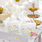 50 PCS Wild Flower Gift Boxes, Spring Party Favor Treat Birthday Candy Box - Image 6