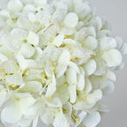 ZYTUYO 4PCS White Artificial Flowers Hydrangea 20" Real Touch Latex Faux Hydrangeas Silk Flowers with Green Leaves Stems for Short or Tall Vase Table Party Center Fake Bouquet Decor - Image 5