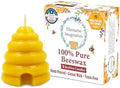 Alternative Imagination Beehive Votive Candles - 12 Pack of Hand Poured Pure Beeswax Candles with Cotton Wicks - Unscented, Non-Toxic, Eco-Conscious Bee Decor and Natural Gifts for Home or Events by AlternativeImagination