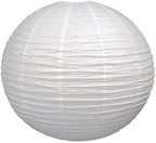 Beistle White Jumbo Paper Lantern Hanging Decoration for Weddings, Bridal Showers, Graduation Parties by Beistle