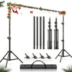 BEIYANG 6.5x10 FT Backdrop Stand, Adjustable Photo Background Stand Support kit with Carry Bag for Parties, Decoration, Wedding, Photo Video Studio Shooting by BEIYANG