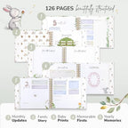 Keepsake Baby Memory Book Gender Neutral Capture Every Moment From Pregnancy to Age 5 Baby Scrapbook Photo Album First 5 Year Baby Book for Boy or Girl Milestone Journal - Shower Gift Newborn Babies - Image 4
