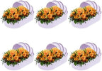 6PCS Cradle-shaped Gift Box, Baby Shower Flower Basket Gift Box, Purple Companion Gift Box, Baby Shower Flower Basket Gift Box, Medium Cradle Floral Basket, Baby Shower Crib Basket Cardboard Box - Image 4