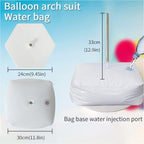 Balloon Arch Kit White Plastic with Base and Water Bags - Image 2